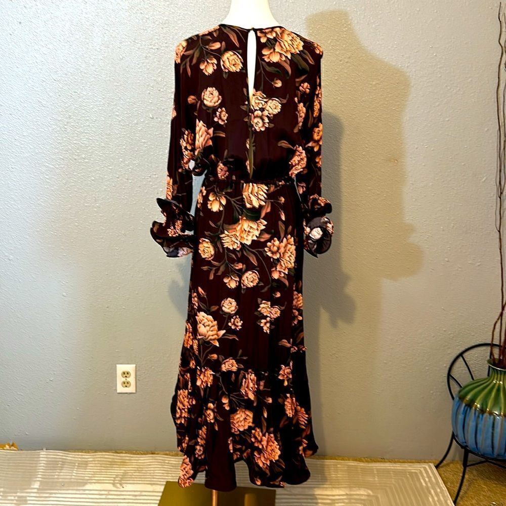 Johanna Ortiz x H&M flounced crepe women’s midi dress size S - Picture 8 of 12